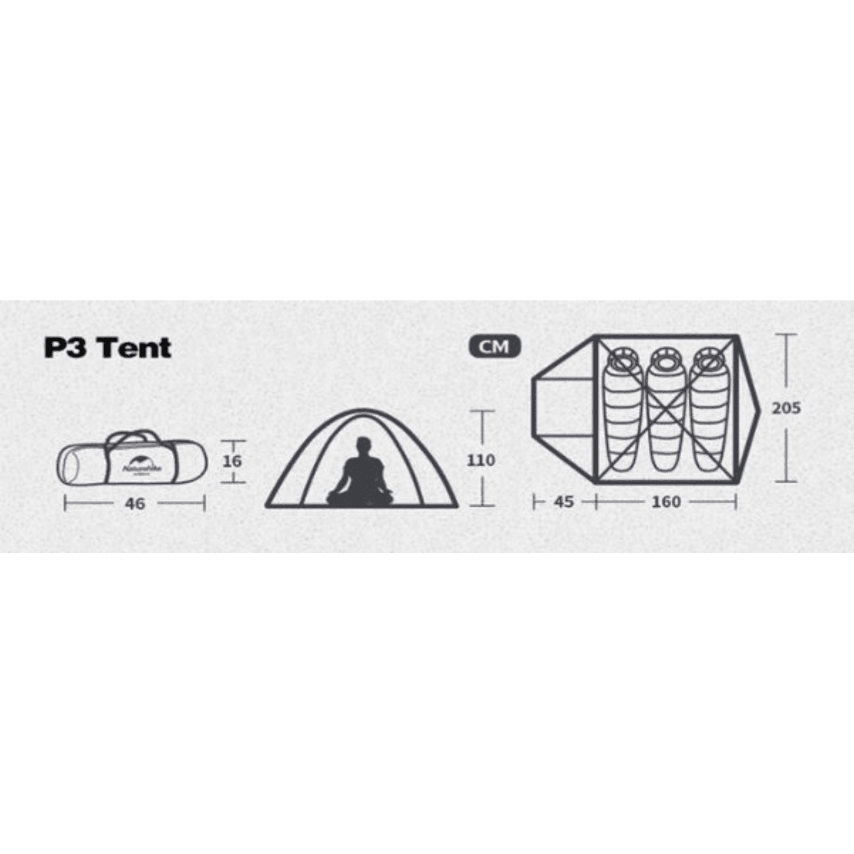 Naturalhike Tent (45+160*210*110)