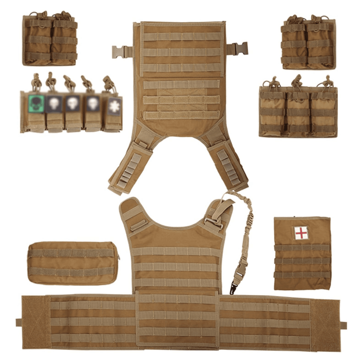 Tactical Vest With MOLLE
